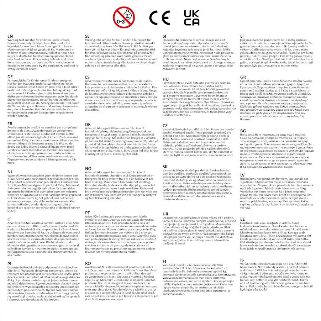 vidaXL Spielturm Massivholz Kiefer