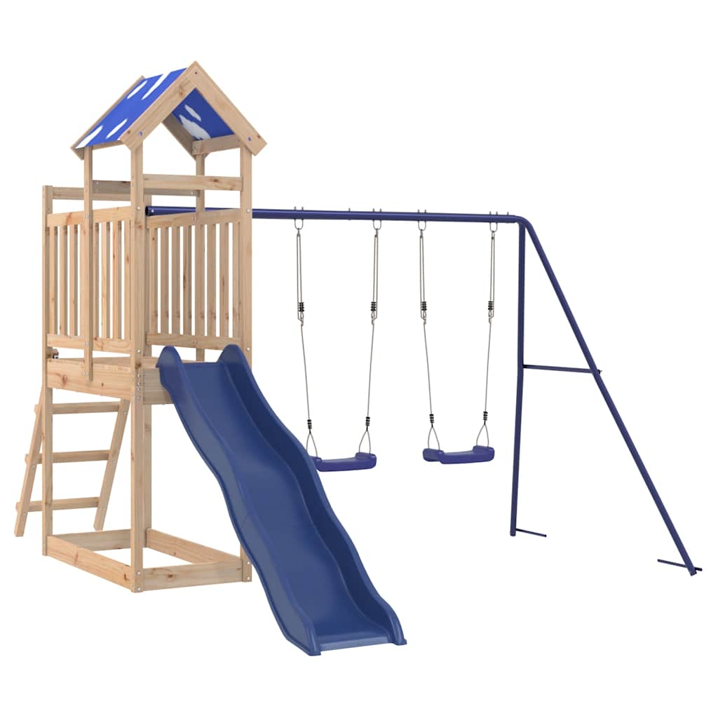vidaXL Spielturm Massivholz Kiefer