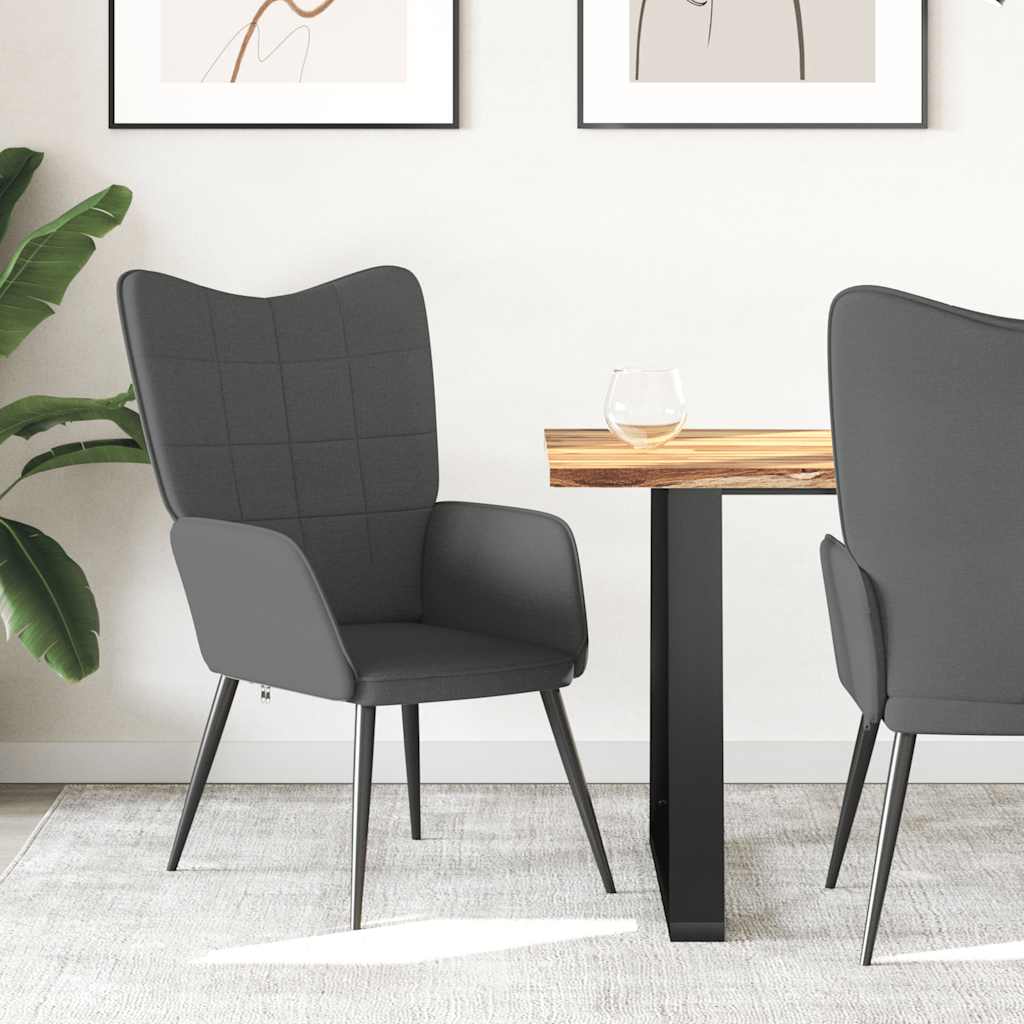 vidaXL Relaxsessel Hellgrau Stoff