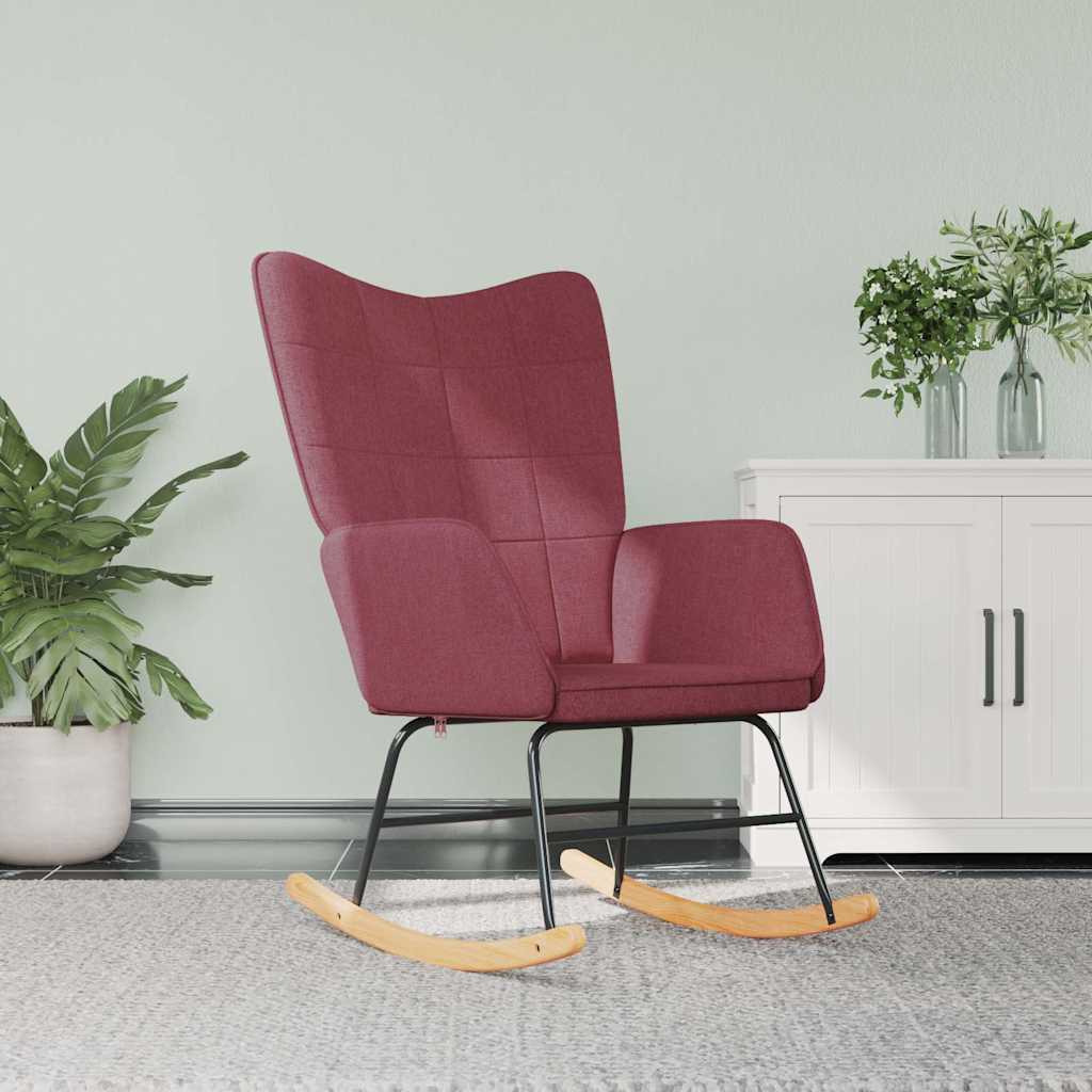 vidaXL Schaukelsessel Hellgrau Stoff