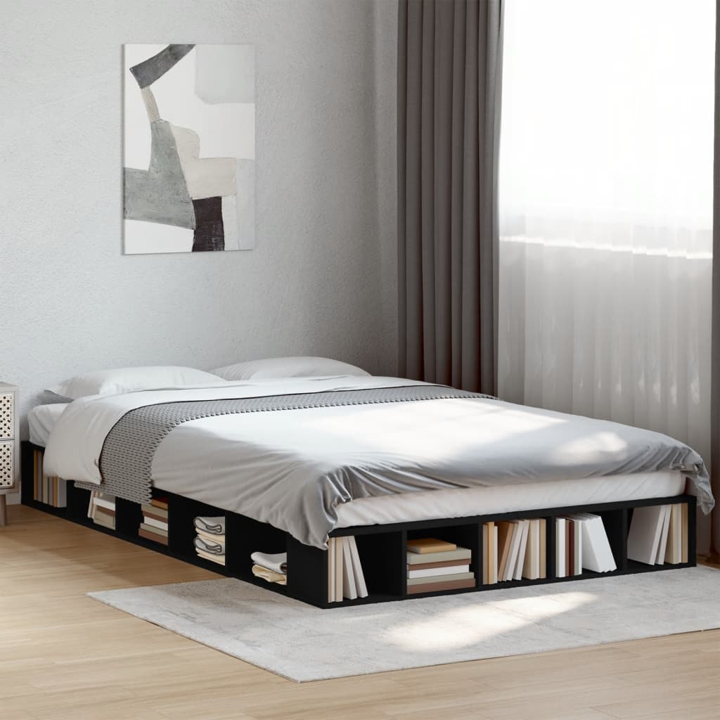 Bettgestell Weiß 200x200 cm Holzwerkstoff