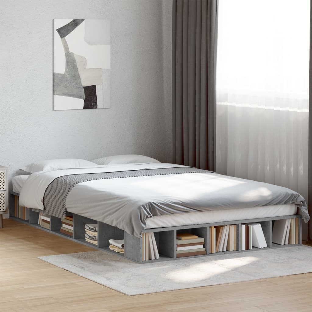 Bettgestell Weiß 200x200 cm Holzwerkstoff