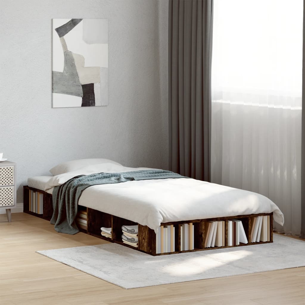 Bettgestell Weiß 200x200 cm Holzwerkstoff