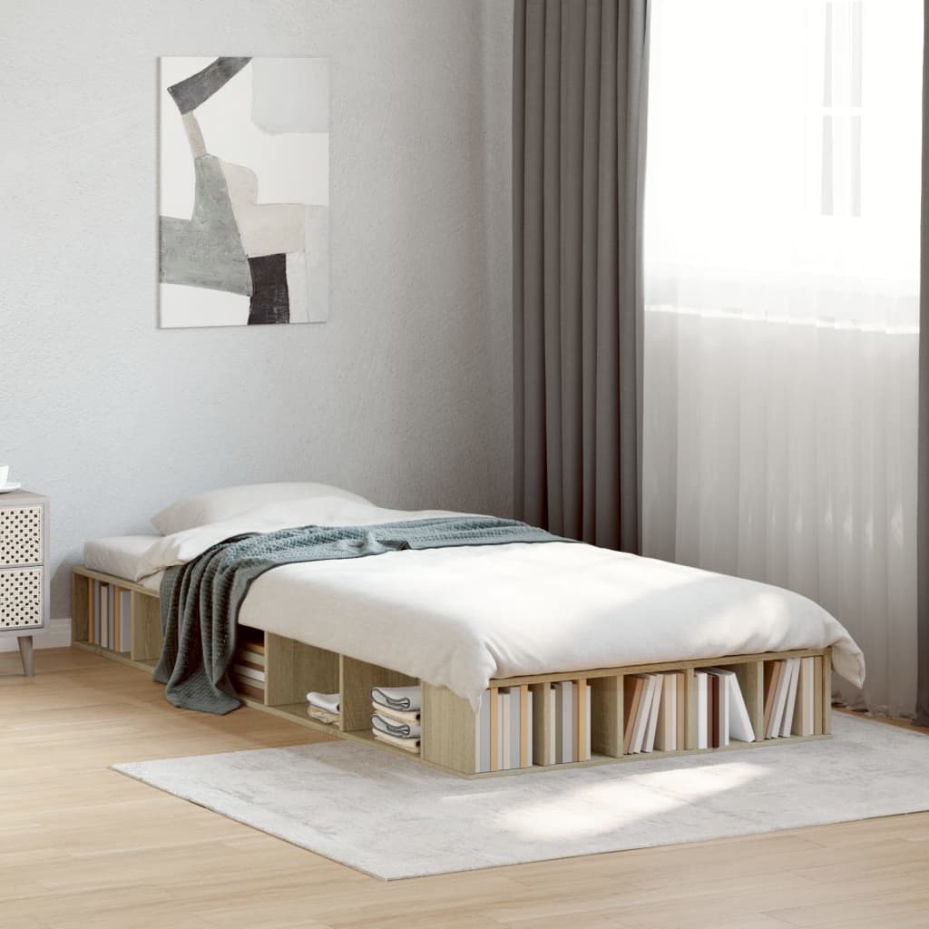 Bettgestell Weiß 200x200 cm Holzwerkstoff