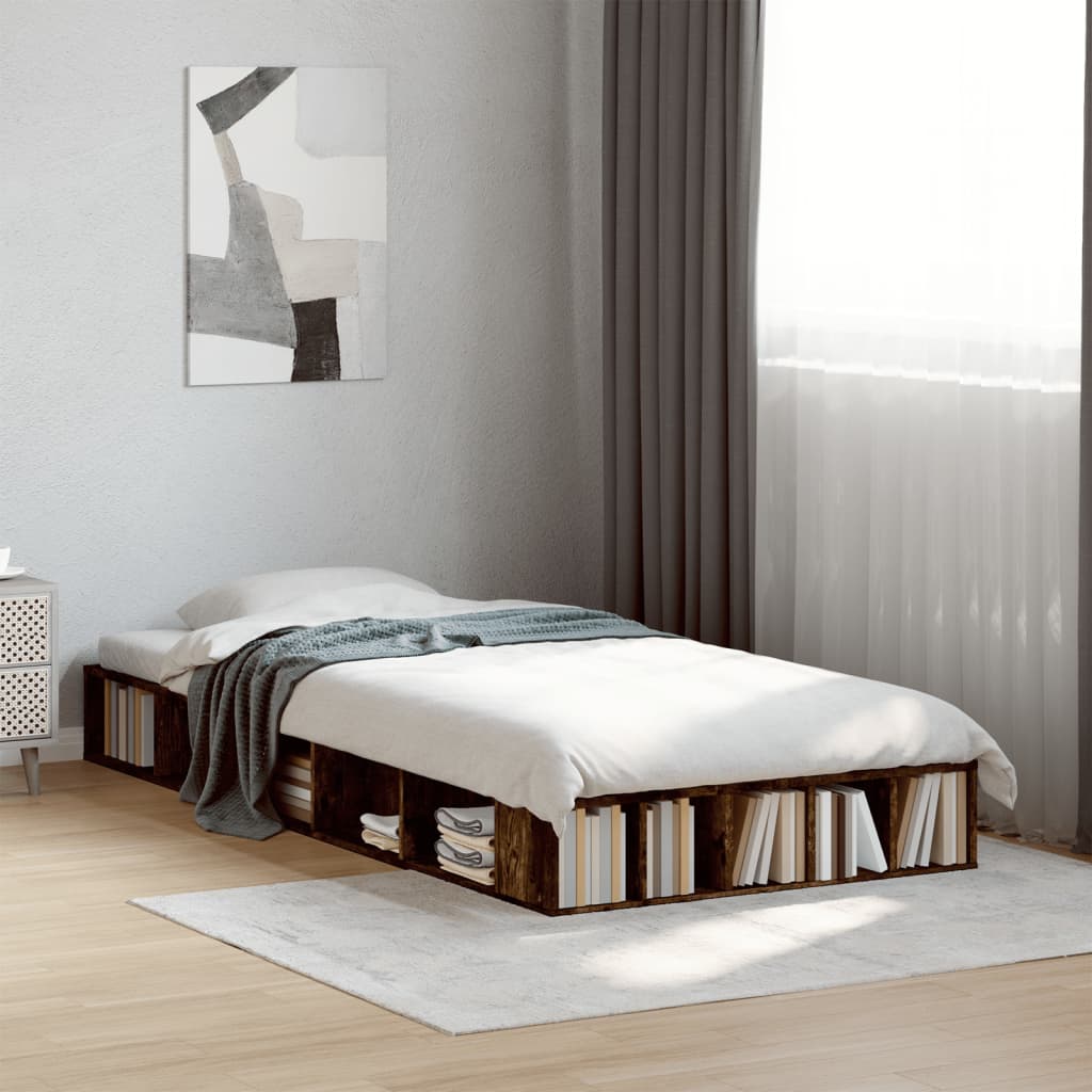 Bettgestell Weiß 200x200 cm Holzwerkstoff