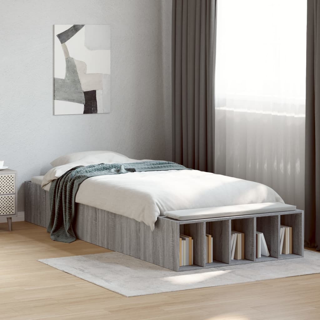 Bettgestell Weiß 200x200 cm Holzwerkstoff