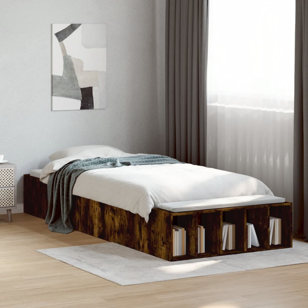 Bettgestell Weiß 200x200 cm Holzwerkstoff