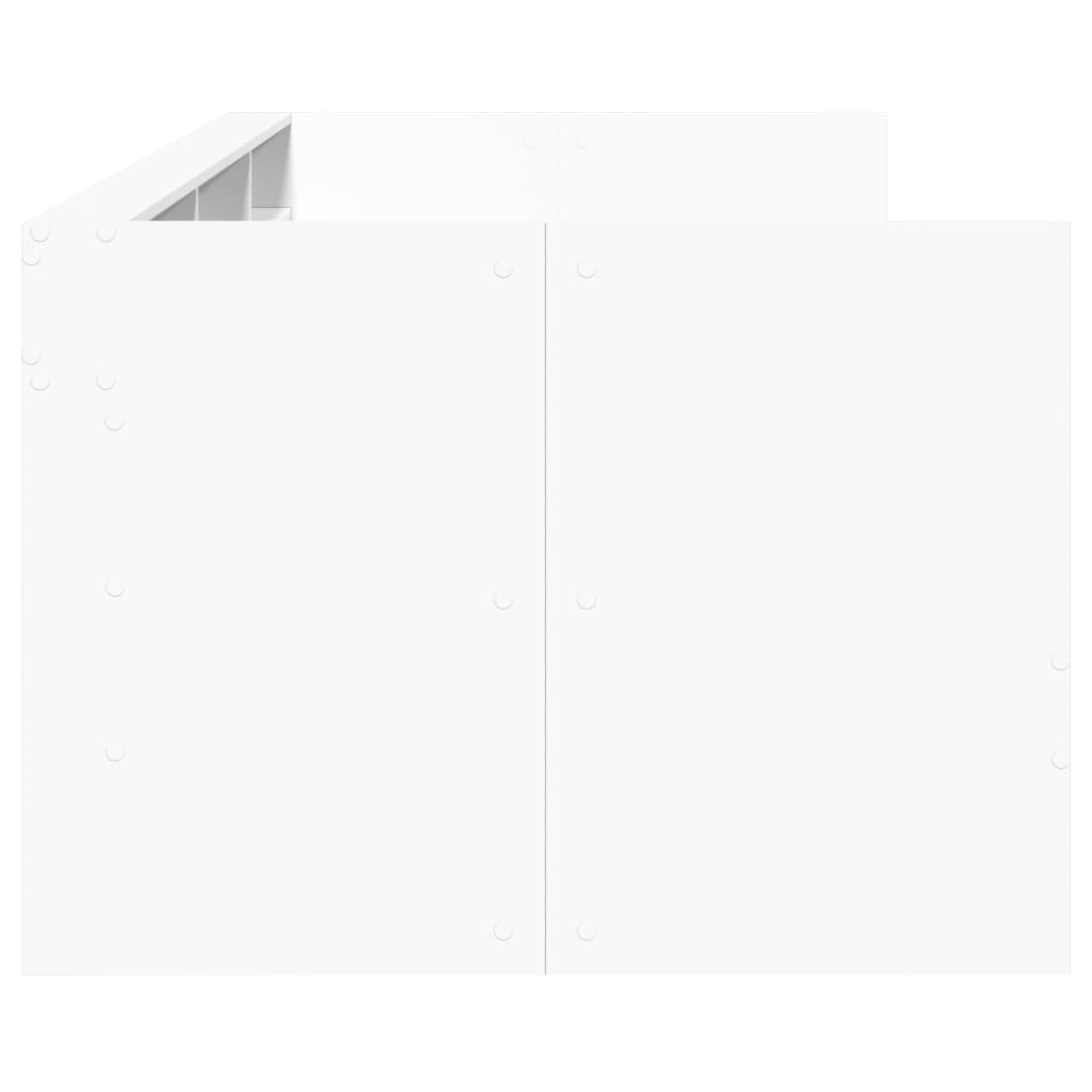 Tagesbett mit Schubladen ohne Matratze Weiß 100x200 cm