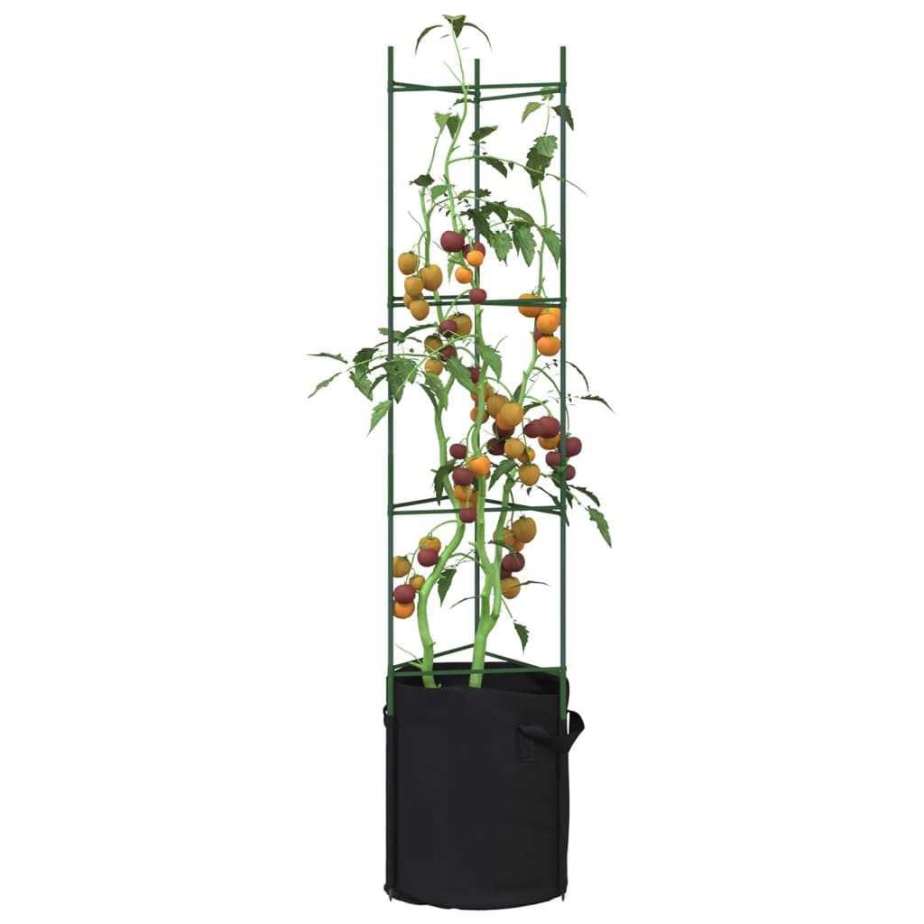 vidaXL Tomatenkäfige 4 Stk. 116 cm Stahl und PP