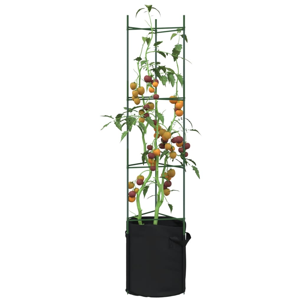 vidaXL Tomatenkäfige 4 Stk. 116 cm Stahl und PP