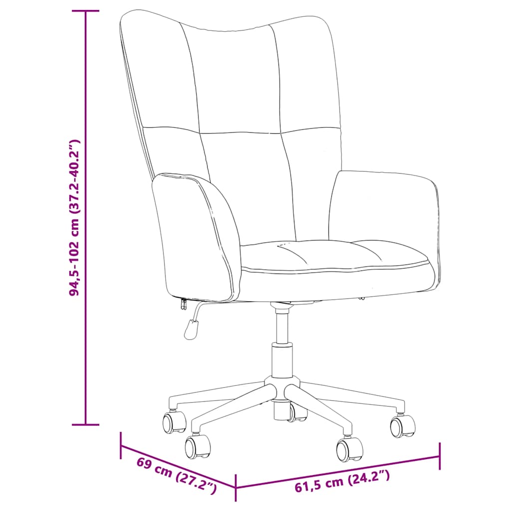 vidaXL Relaxsessel Hellgrau Samt