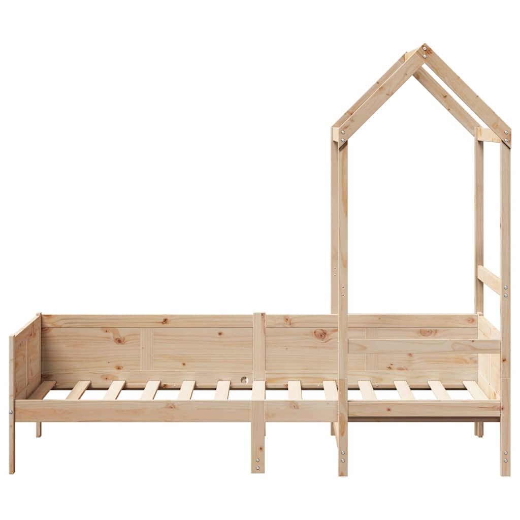 Tagesbett mit Dach 80x200 cm Massivholz Kiefer