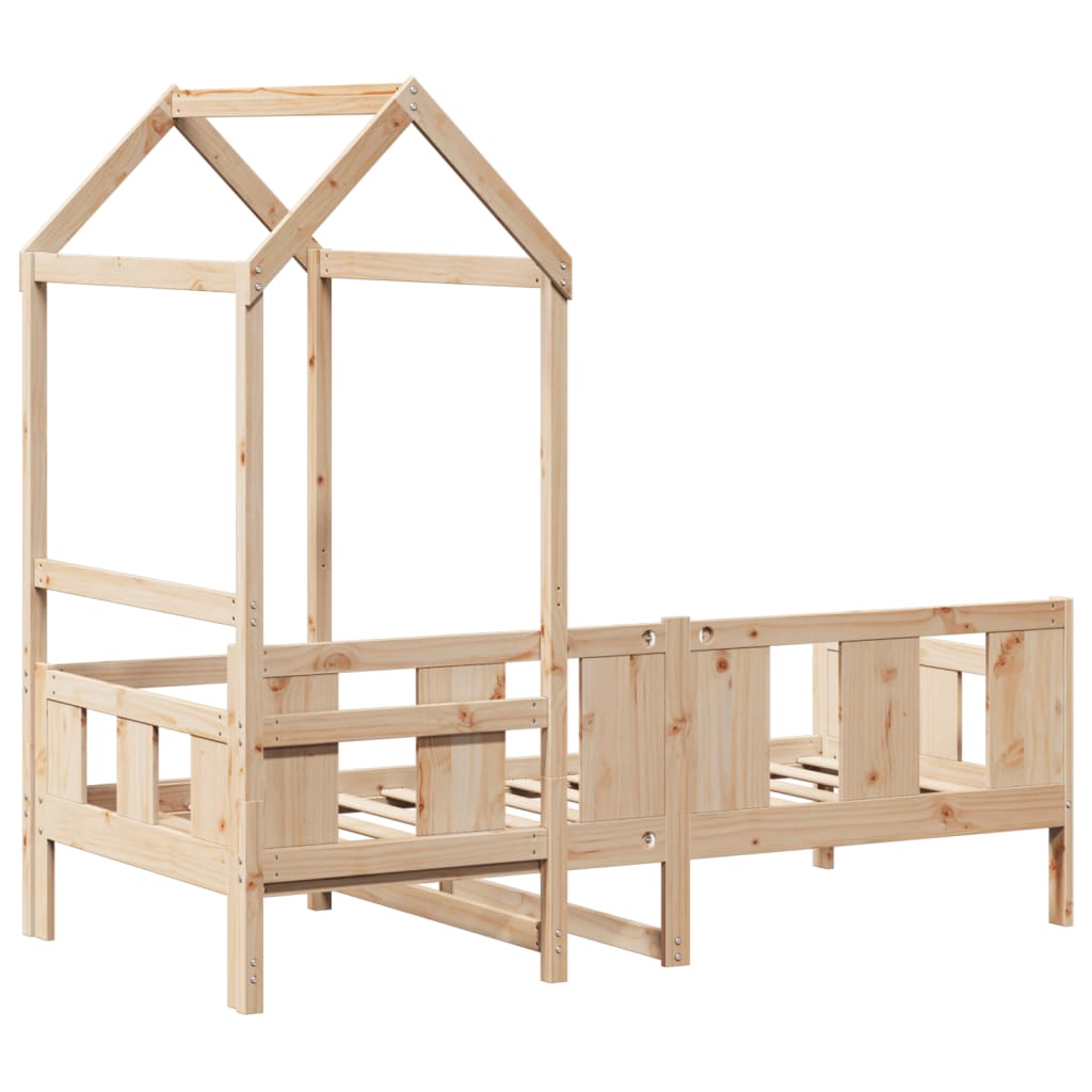 Tagesbett mit Dach 90x200 cm Massivholz Kiefer