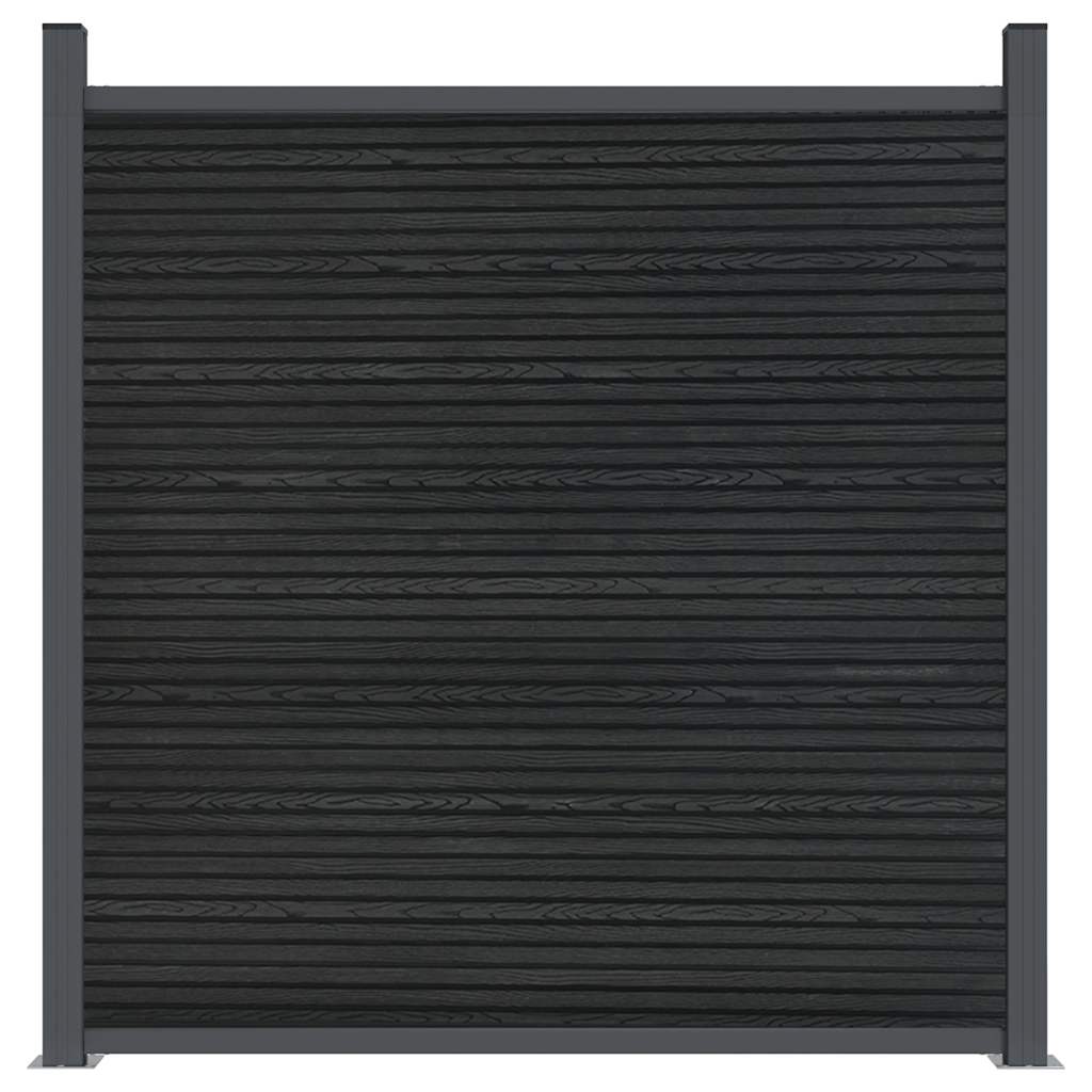 vidaXL Zaunelement Grau 353x186 cm WPC