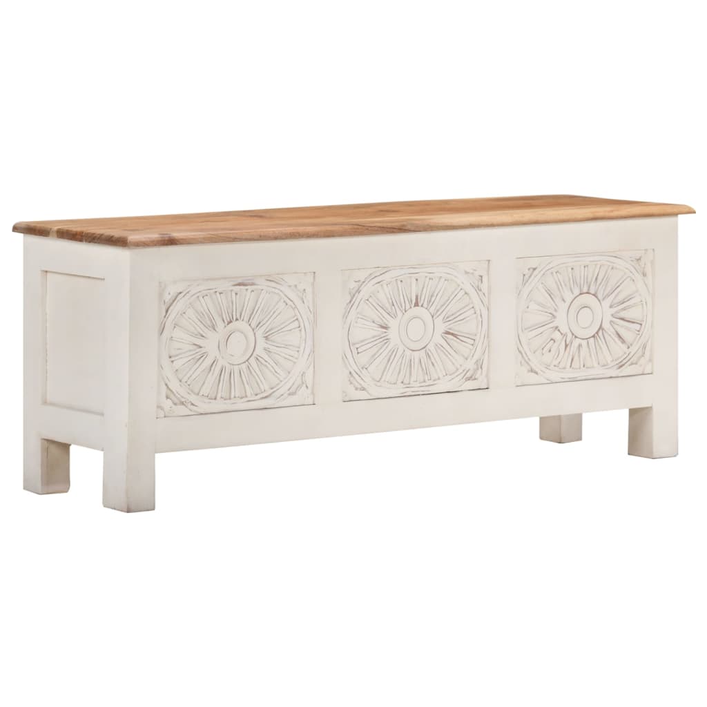 vidaXL Truhe 110x30x40 cm Massivholz Akazie