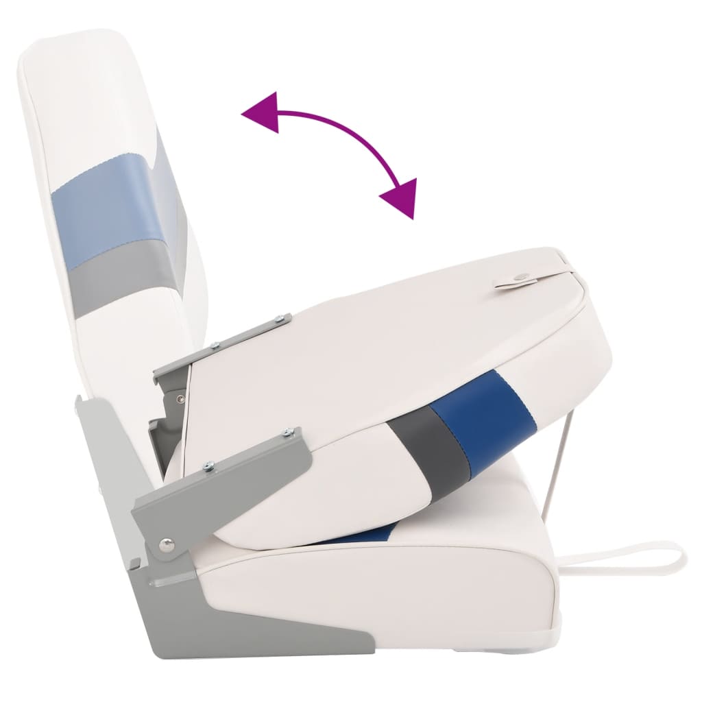 vidaXL 2-tlg. Bootssitz-Set Klappbar Hohe Rückenlehne