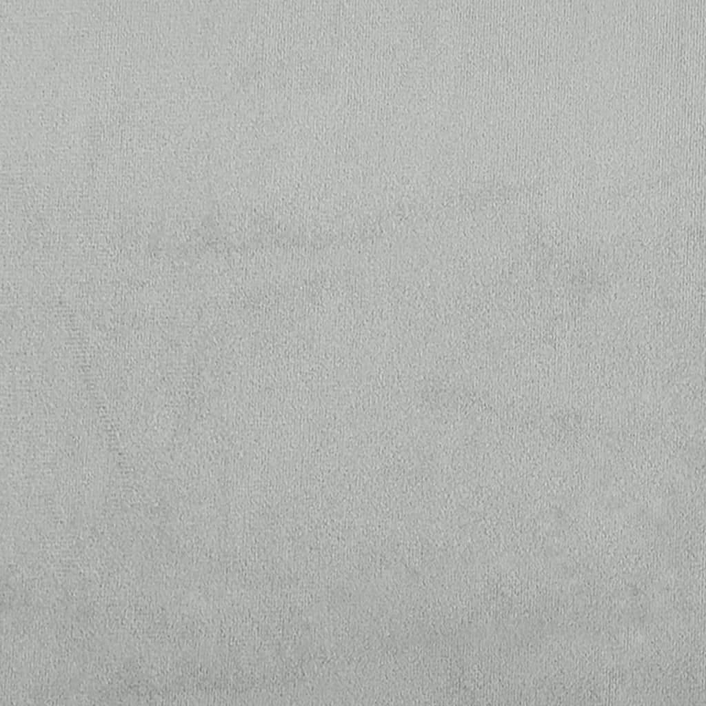 Bettgestell ohne Matratze Hellgrau 80x200 cm Samt