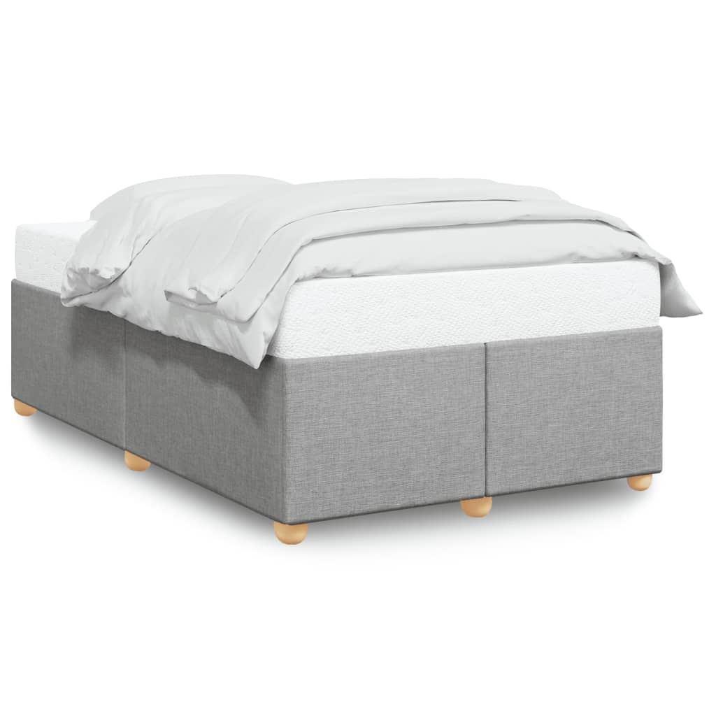 Bettgestell ohne Matratze Hellgrau 80x200 cm Stoff