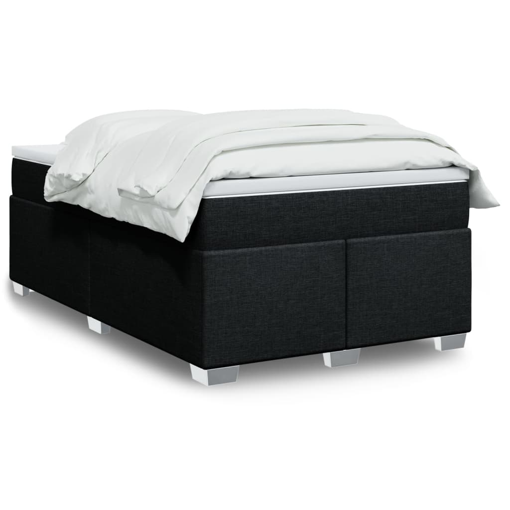 Boxspringbett mit Matratze Hellgrau 80x200 cm Stoff