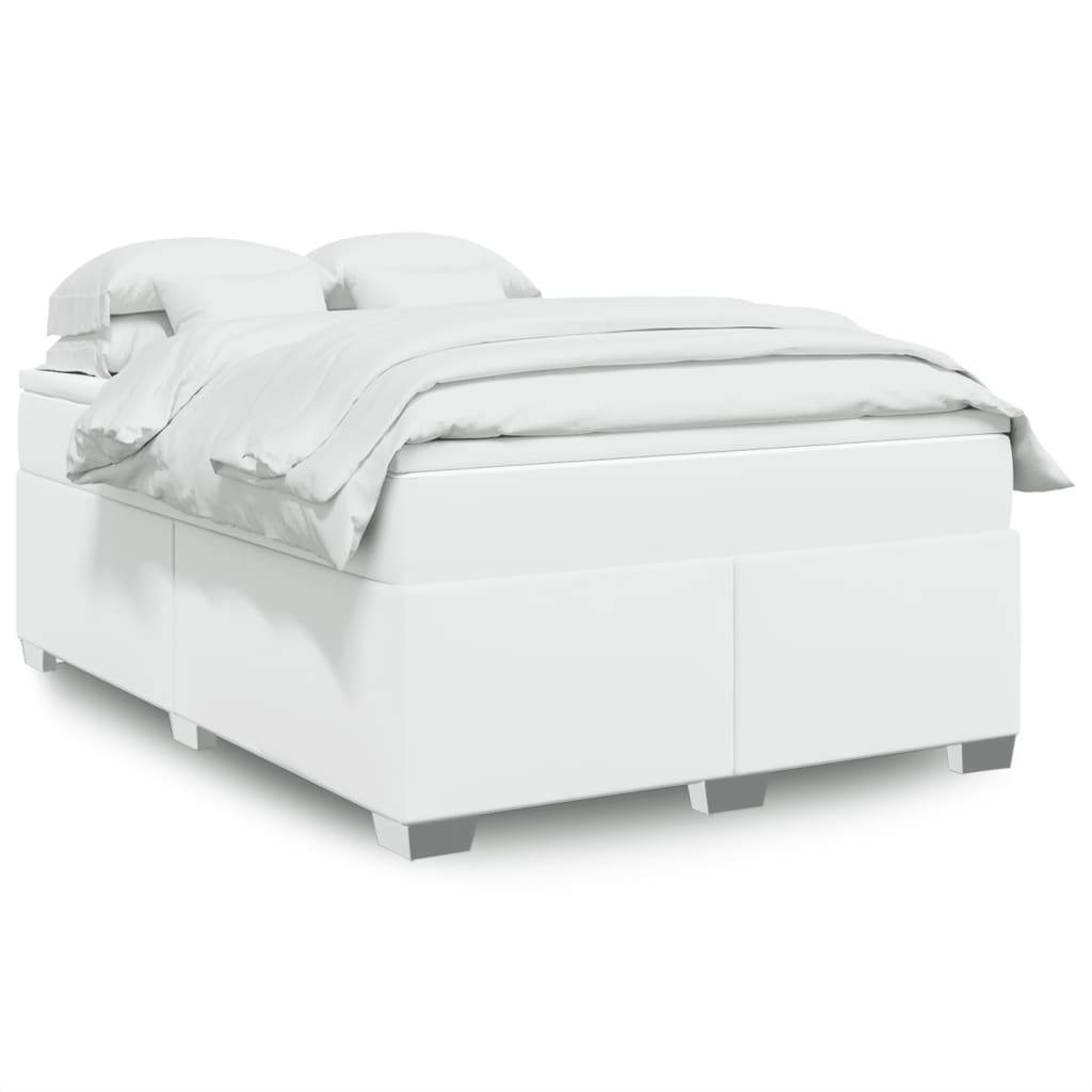 Boxspringbett mit Matratze Schwarz 80x200 cm Kunstleder
