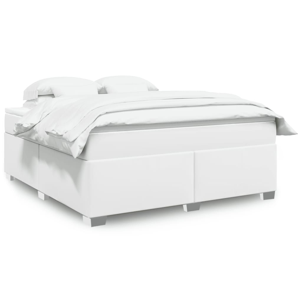 Boxspringbett mit Matratze Schwarz 80x200 cm Kunstleder