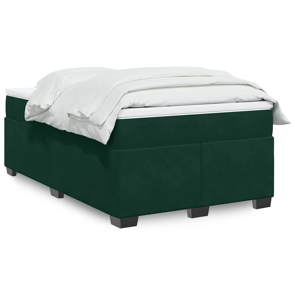 Boxspringbett mit Matratze Hellgrau 80x200 cm Samt