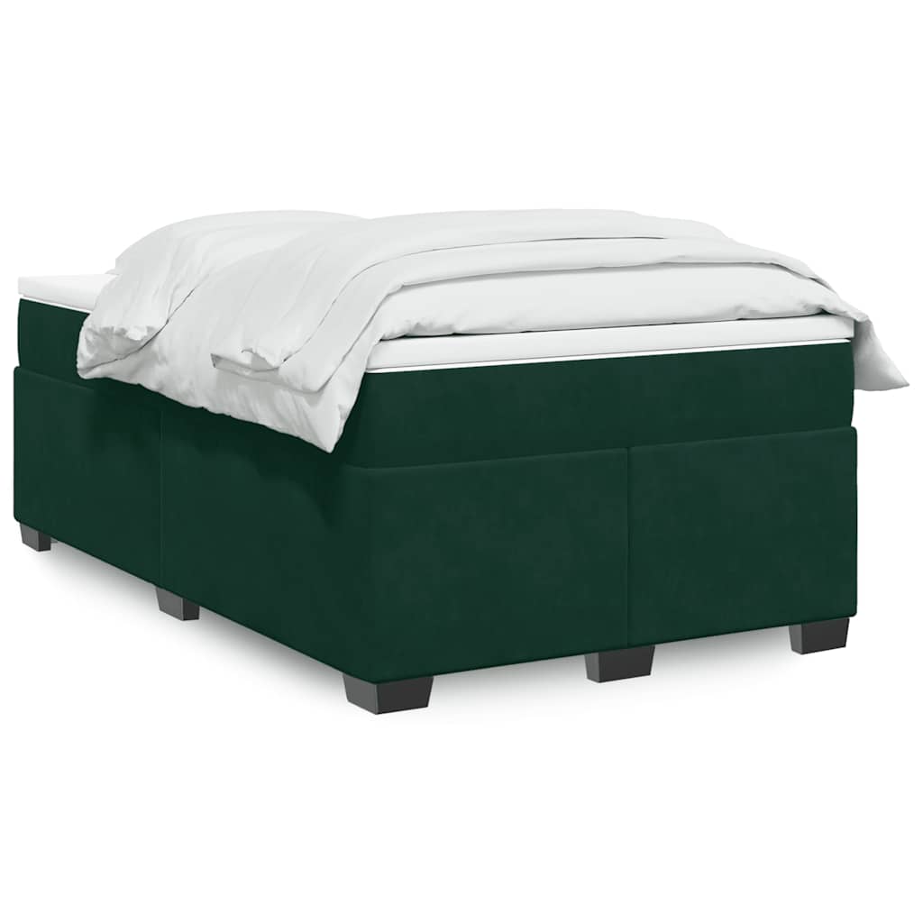 Boxspringbett mit Matratze Hellgrau 80x200 cm Samt