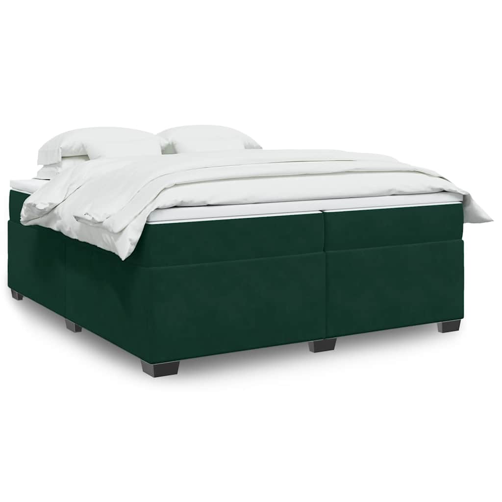 Boxspringbett mit Matratze Hellgrau 80x200 cm Samt