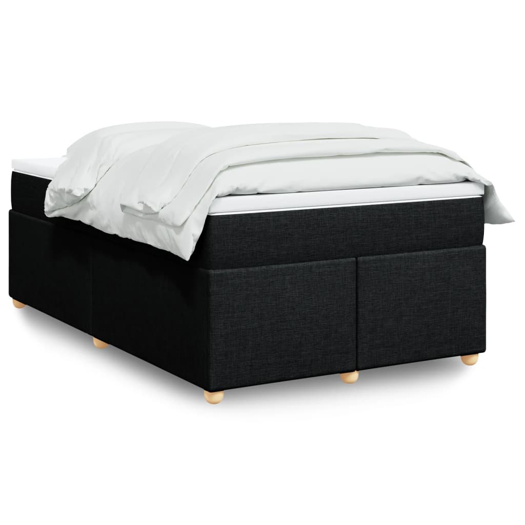 Boxspringbett mit Matratze Hellgrau 80x200 cm Stoff