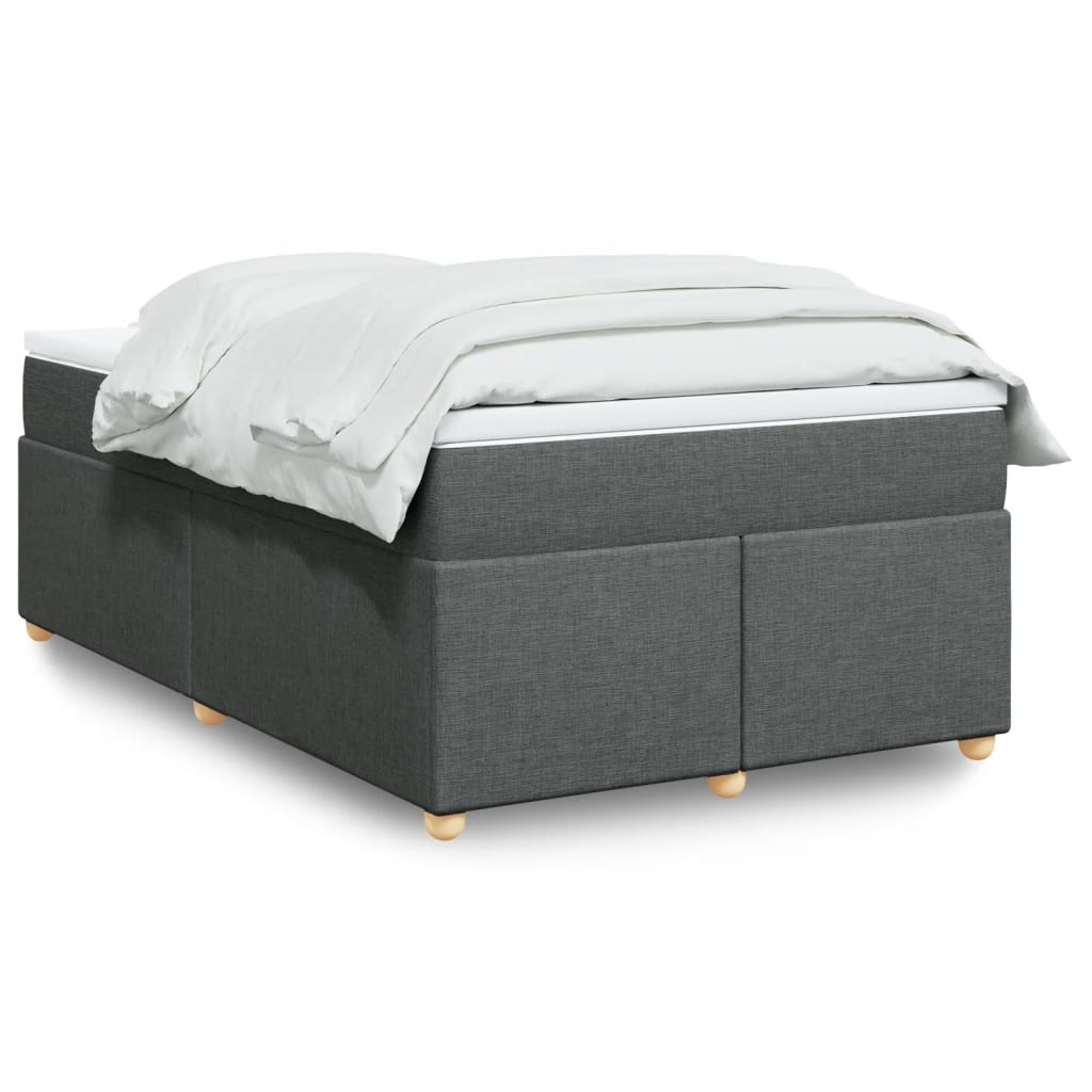 Boxspringbett mit Matratze Hellgrau 80x200 cm Stoff