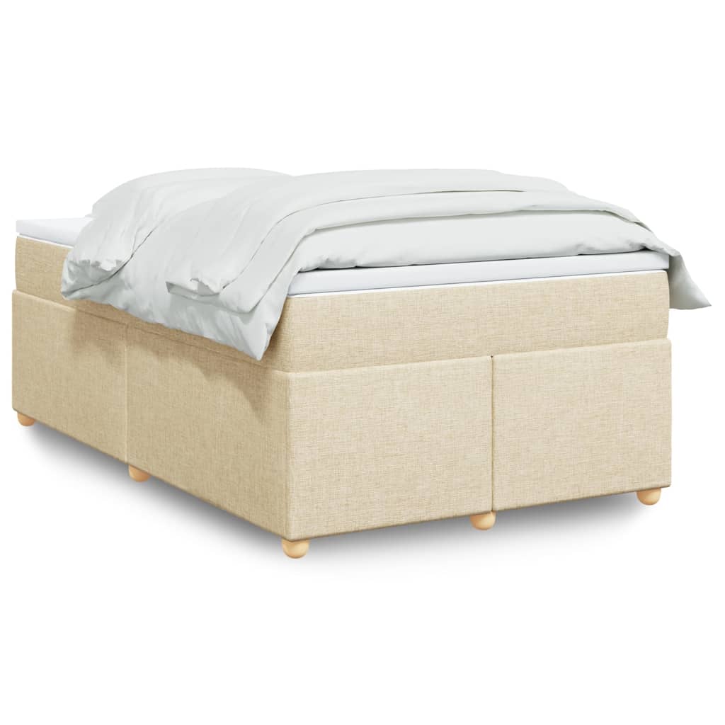 Boxspringbett mit Matratze Hellgrau 80x200 cm Stoff
