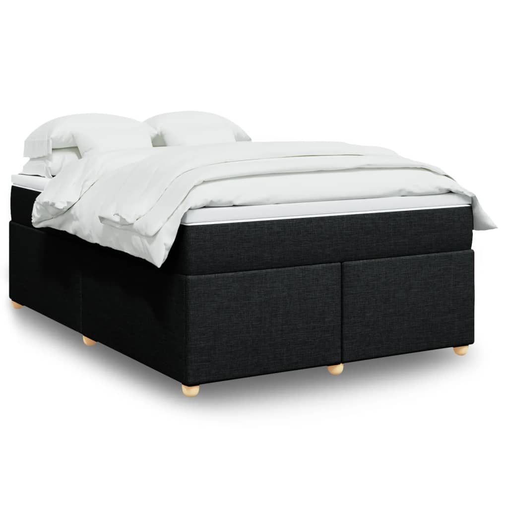 Boxspringbett mit Matratze Hellgrau 80x200 cm Stoff