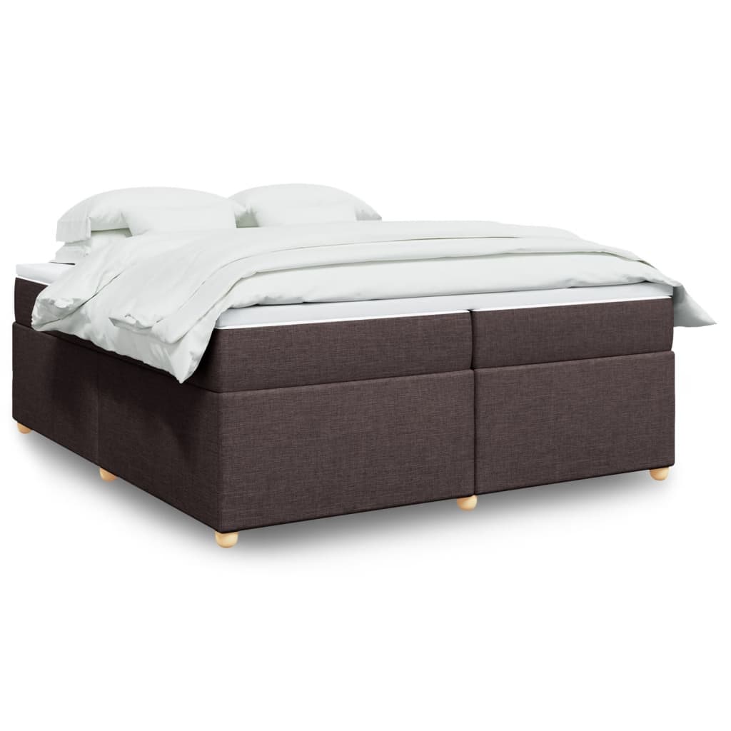 Boxspringbett mit Matratze Hellgrau 80x200 cm Stoff