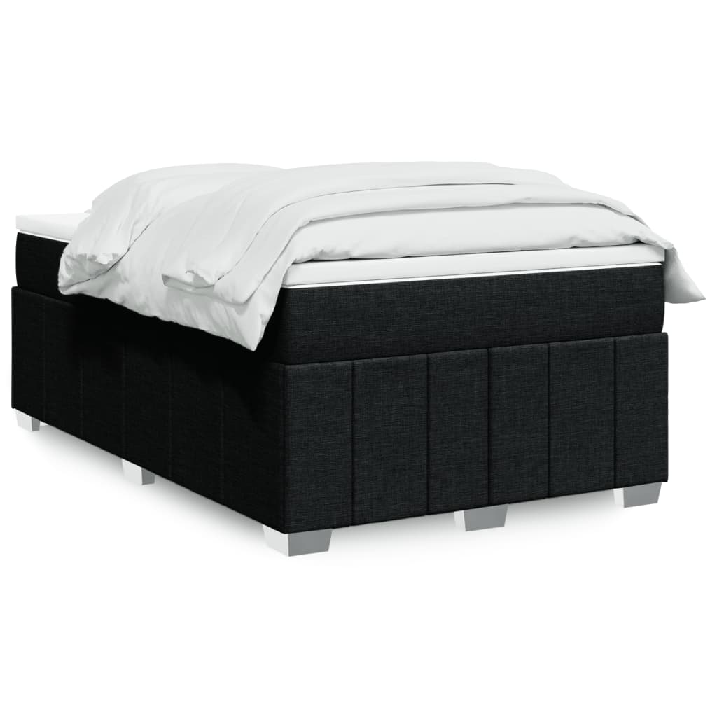 Boxspringbett mit Matratze Hellgrau 80x200 cm Stoff