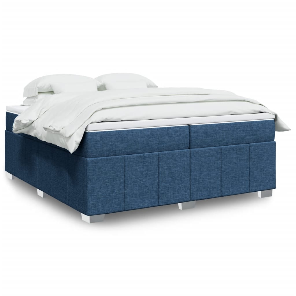 Boxspringbett mit Matratze Hellgrau 80x200 cm Stoff