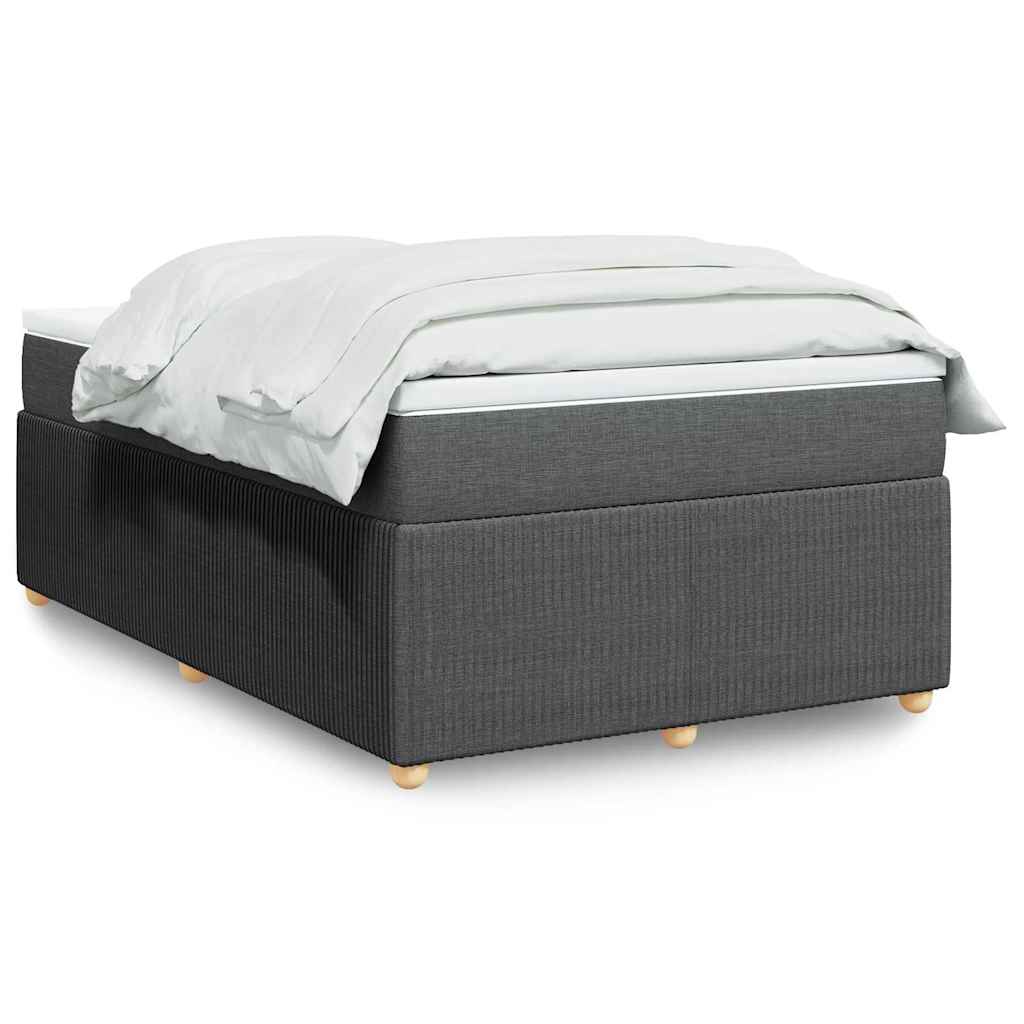 Boxspringbett mit Matratze Hellgrau 80x200 cm Stoff