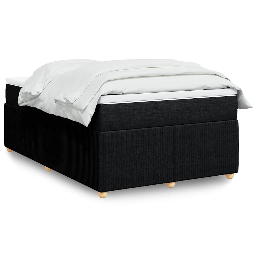 Boxspringbett mit Matratze Hellgrau 80x200 cm Stoff
