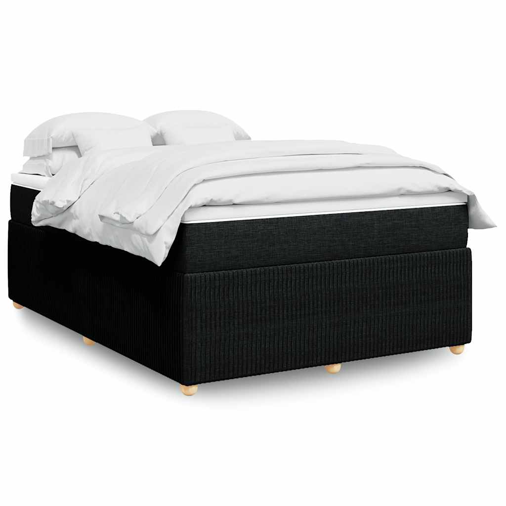 Boxspringbett mit Matratze Hellgrau 80x200 cm Stoff