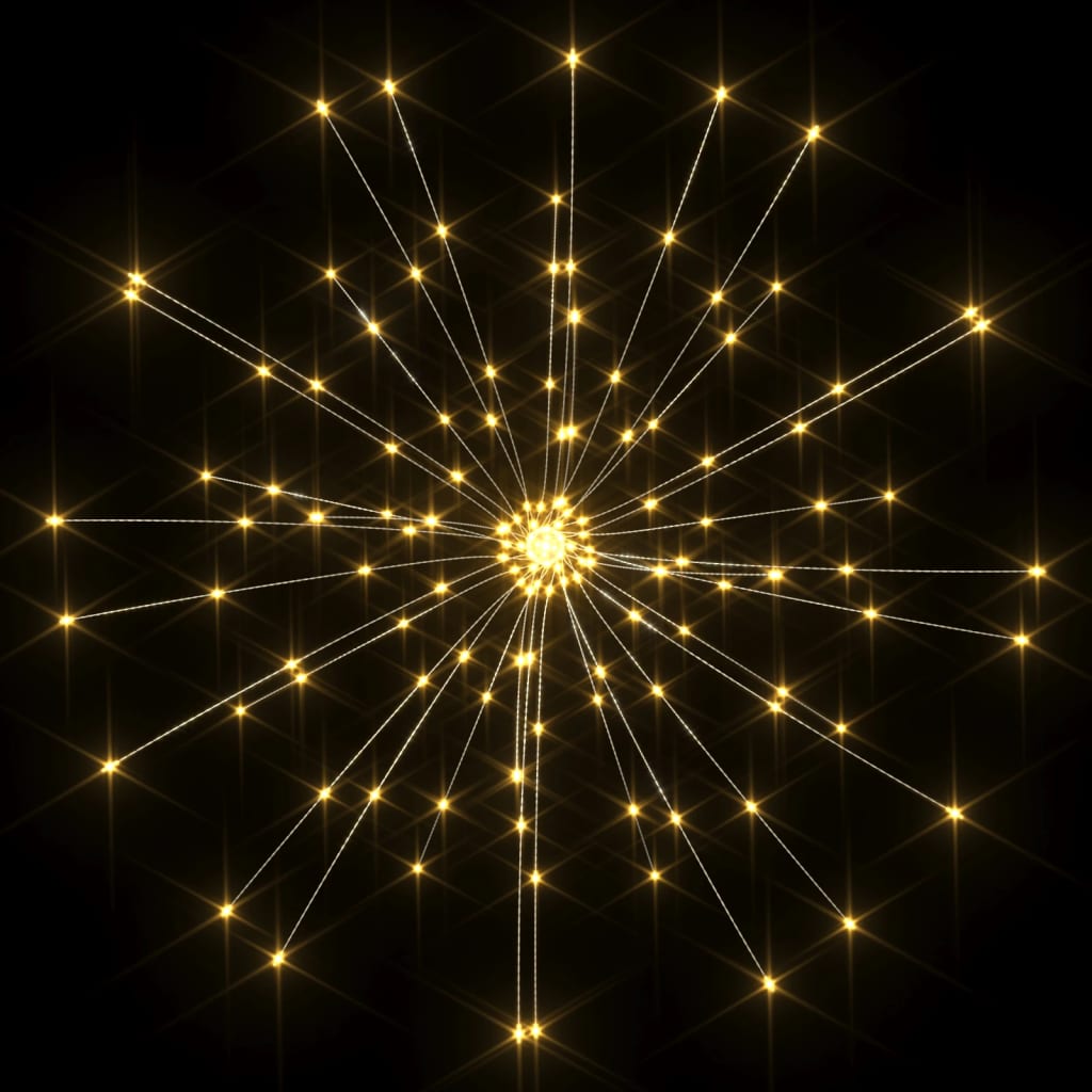 vidaXL Feuerwerkslicht Weihnachtsdeko Warmweiß 20 cm 140 LEDs