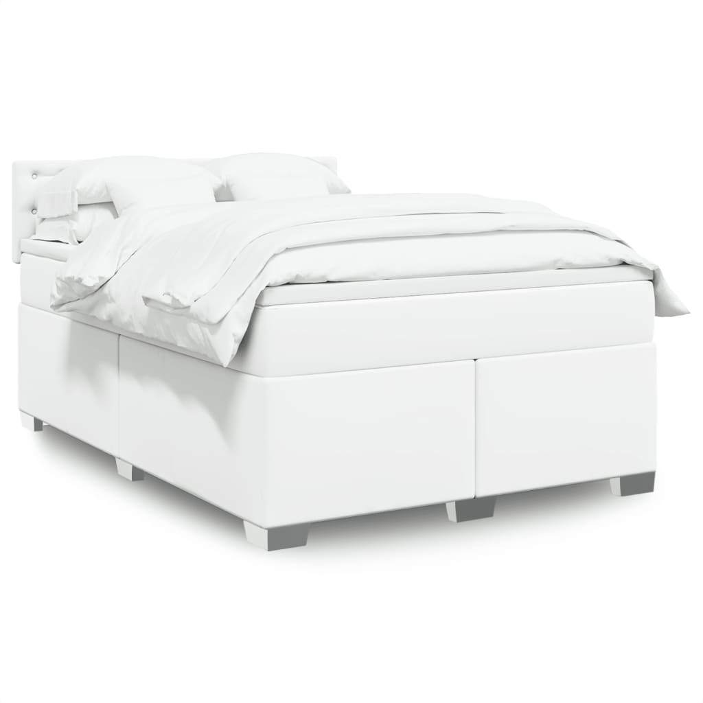 Boxspringbett mit Matratze Schwarz 80x200 cm Kunstleder
