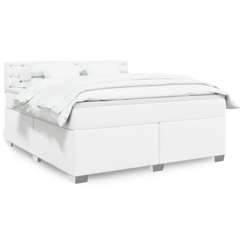Boxspringbett mit Matratze Schwarz 80x200 cm Kunstleder