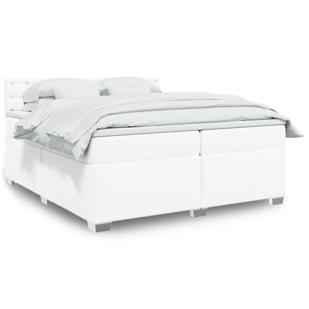 Boxspringbett mit Matratze Schwarz 80x200 cm Kunstleder