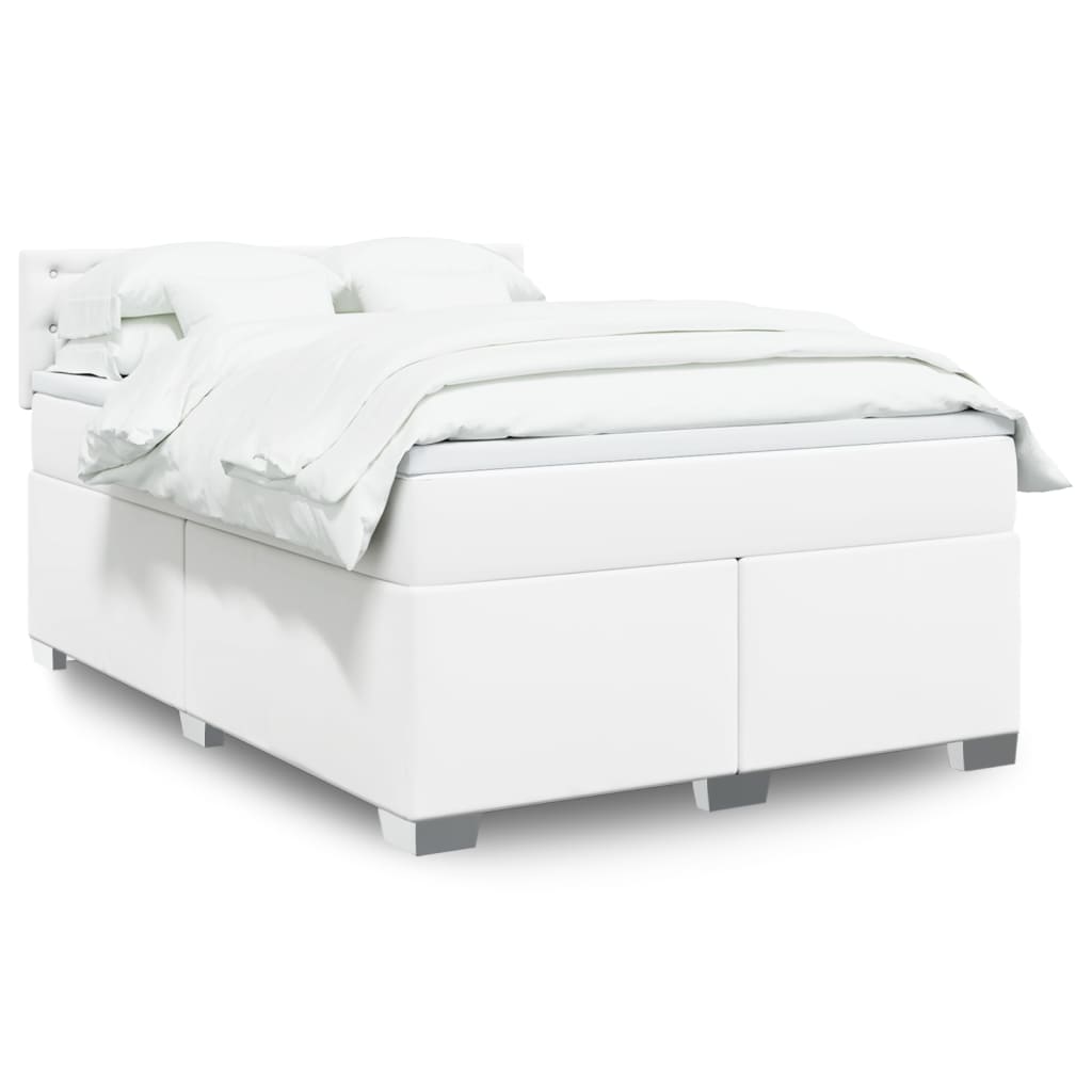 Boxspringbett mit Matratze Schwarz 80x200 cm Kunstleder