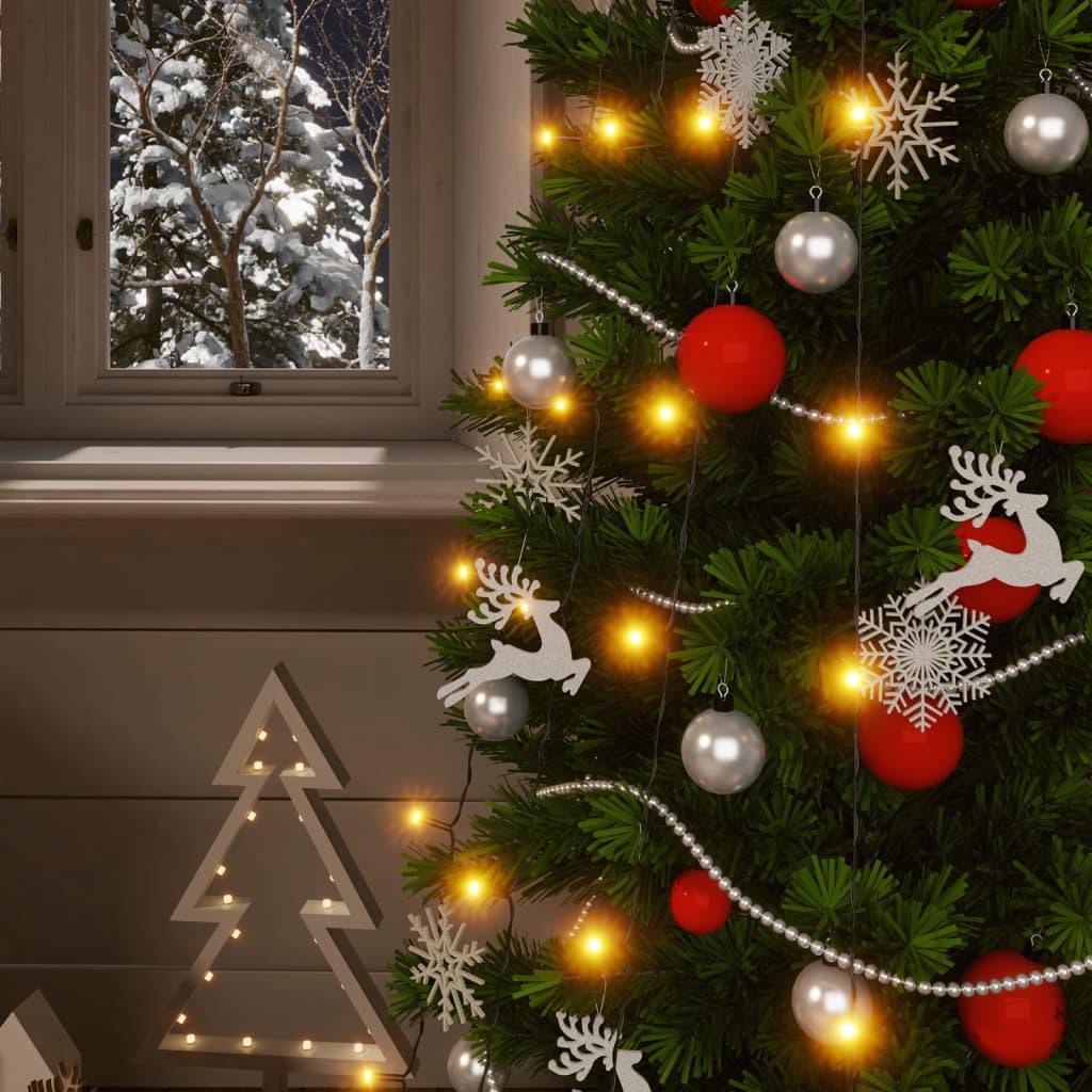 vidaXL Solar-Lichterkette 2 Stk. 2x200 LED Warmweiß Innen Außen