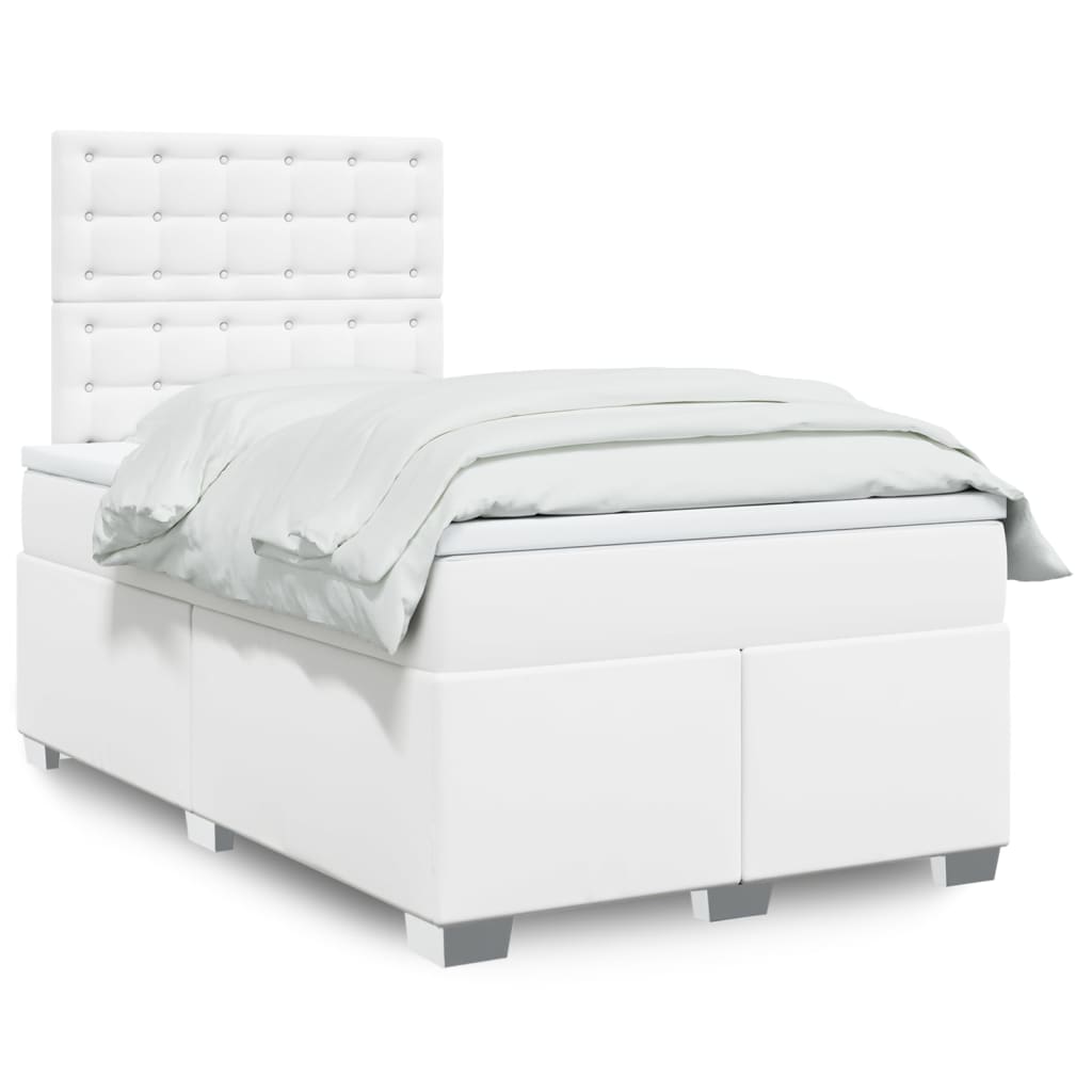 Boxspringbett mit Matratze Schwarz 80x200 cm Kunstleder
