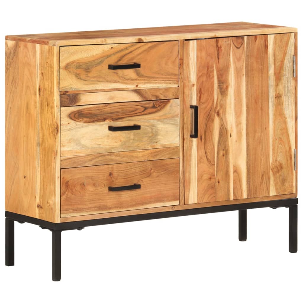 vidaXL Sideboard 88x30x71 cm Massivholz Mango
