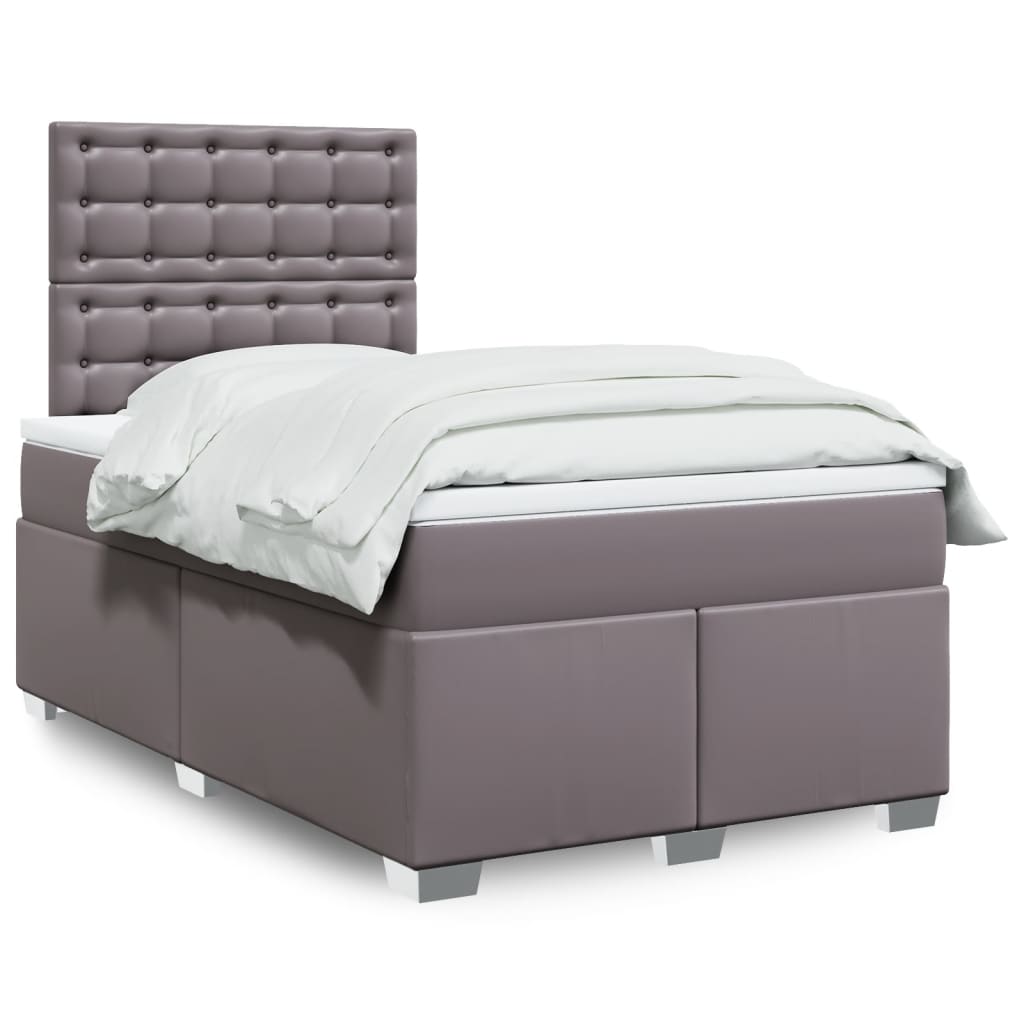 Boxspringbett mit Matratze Schwarz 80x200 cm Kunstleder