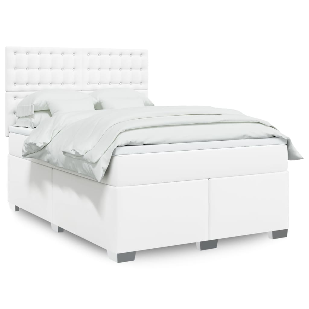 Boxspringbett mit Matratze Schwarz 80x200 cm Kunstleder
