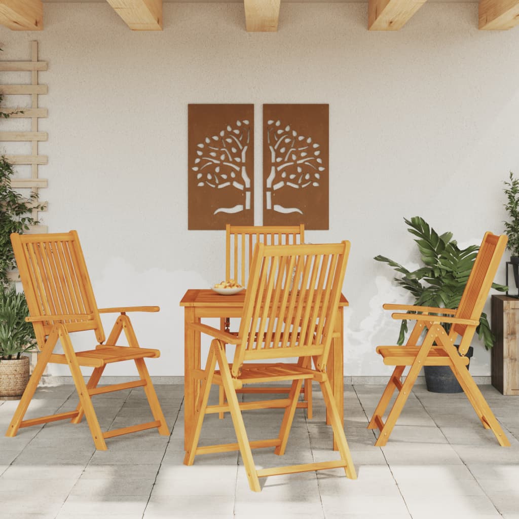 3-tlg. Garten-Essgruppe 85x85x74 cm Massivholz Akazie
