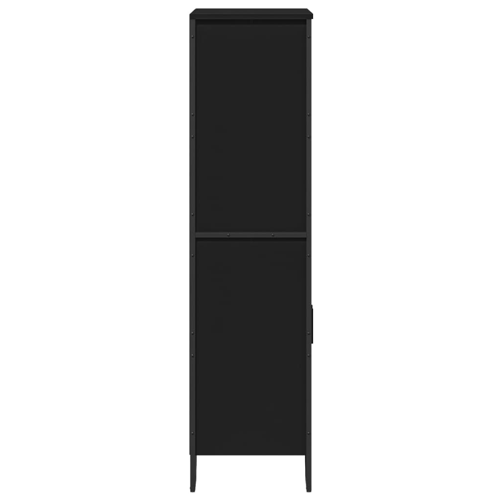 vidaXL Highboard Schwarz 79,5x35,5x137,5 cm Holzwerkstoff